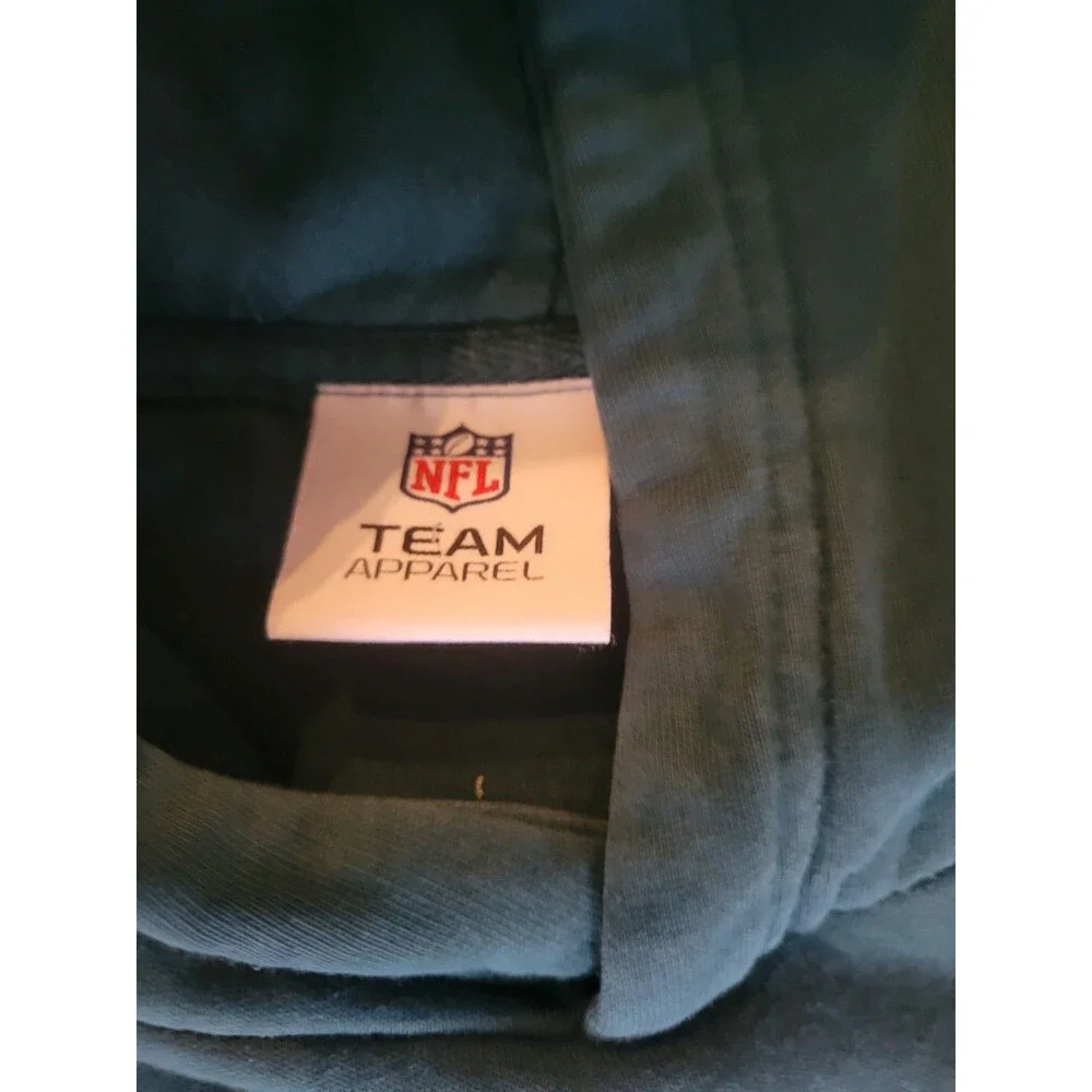 Women's Philadelphia Eagles Green Logo Hoodie W Pocket Sz XS